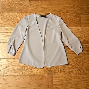 The Limited Open Front Blazer Tan Beige Medium Neutral Cardigan Jacket